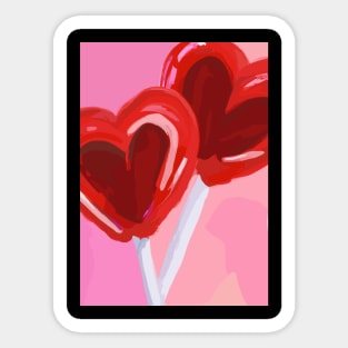 Heart Lollipop Sticker